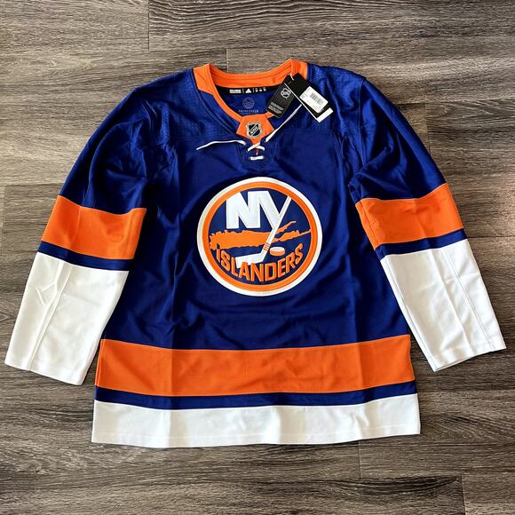 New York Islanders Adidas Royal Home Primegreen Authentic Blank Jersey 52 L